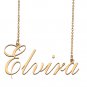 Custom Unique Charm Name Necklace Best Bridesmaid Jewelry Gifts for Her Elvira