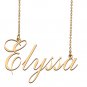 Custom Unique Charm Name Necklace Best Bridesmaid Jewelry Gifts for Her Elyssa