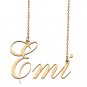 Custom Unique Charm Name Necklace Best Bridesmaid Jewelry Gifts for Her Emi