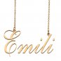 Custom Unique Charm Name Necklace Best Bridesmaid Jewelry Gifts for Her Emili