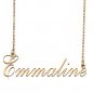 Custom Unique Charm Name Necklace Best Bridesmaid Jewelry Gifts for Her Emmaline