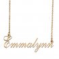 Custom Unique Charm Name Necklace Best Bridesmaid Jewelry Gifts for Her Emmalynn