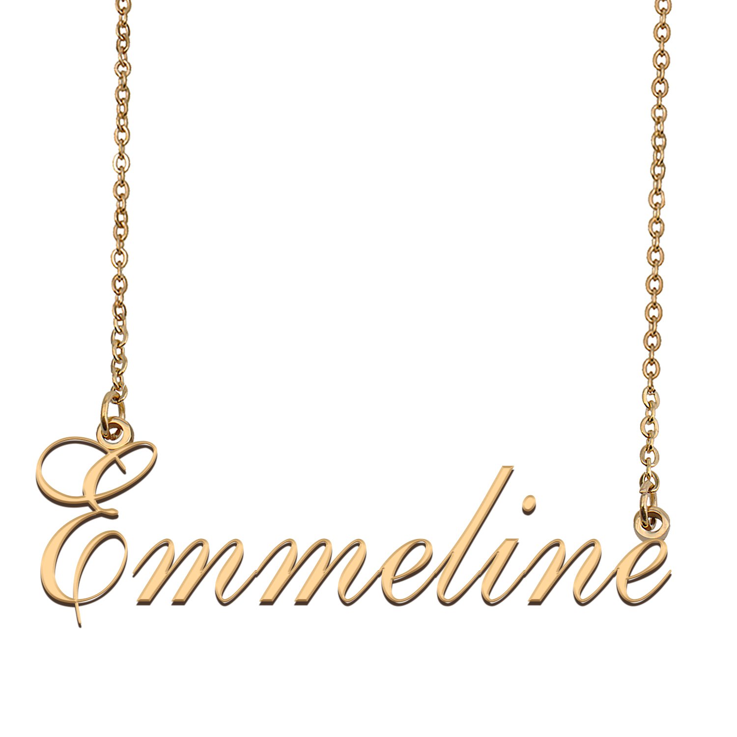 Custom Unique Charm Name Necklace Best Bridesmaid Jewelry Gifts for Her Emmeline