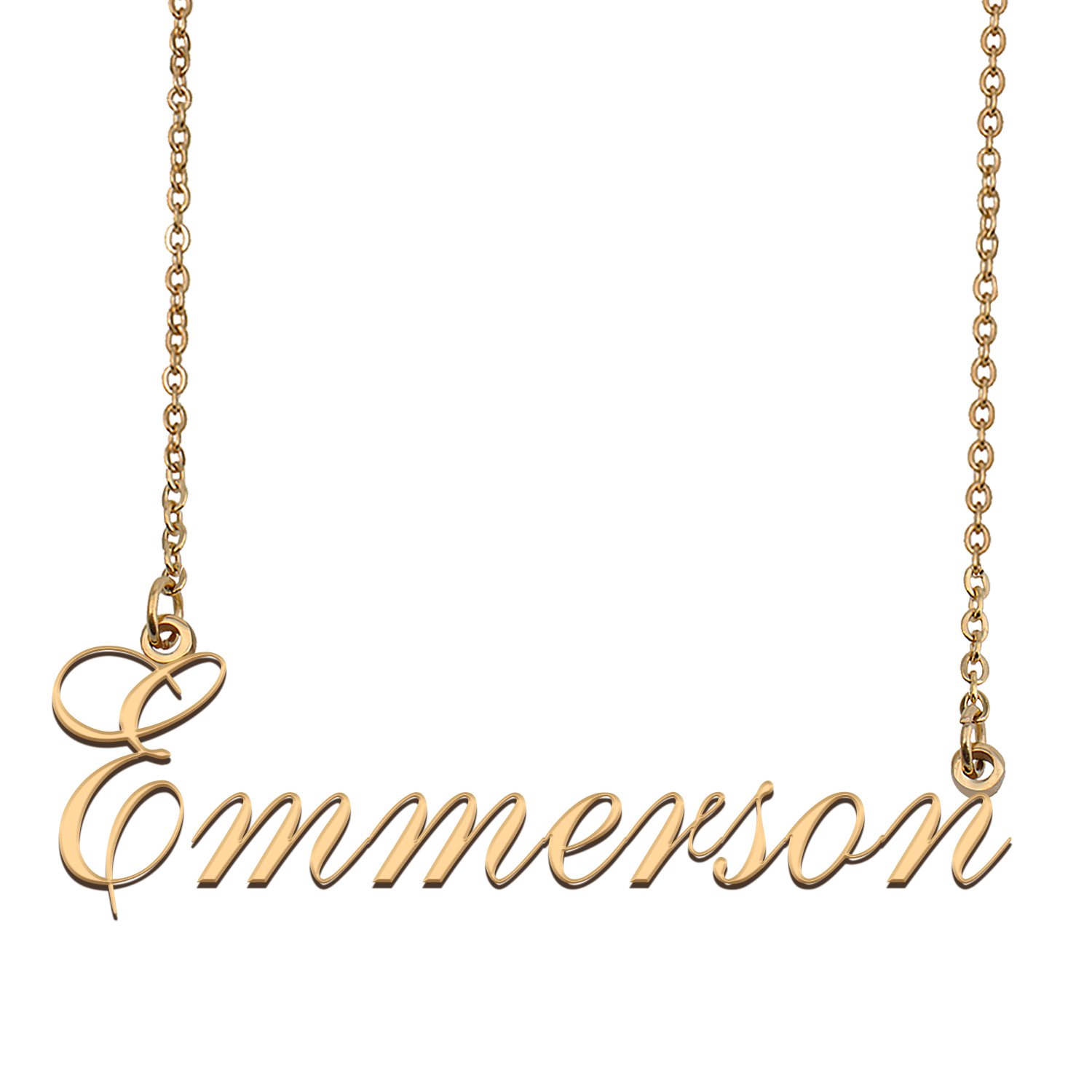 Custom Unique Charm Name Necklace Best Bridesmaid Jewelry Gifts for Her Emmerson