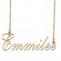 Custom Unique Charm Name Necklace Best Bridesmaid Jewelry Gifts for Her Emmilee