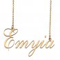 Custom Unique Charm Name Necklace Best Bridesmaid Jewelry Gifts for Her Emyia
