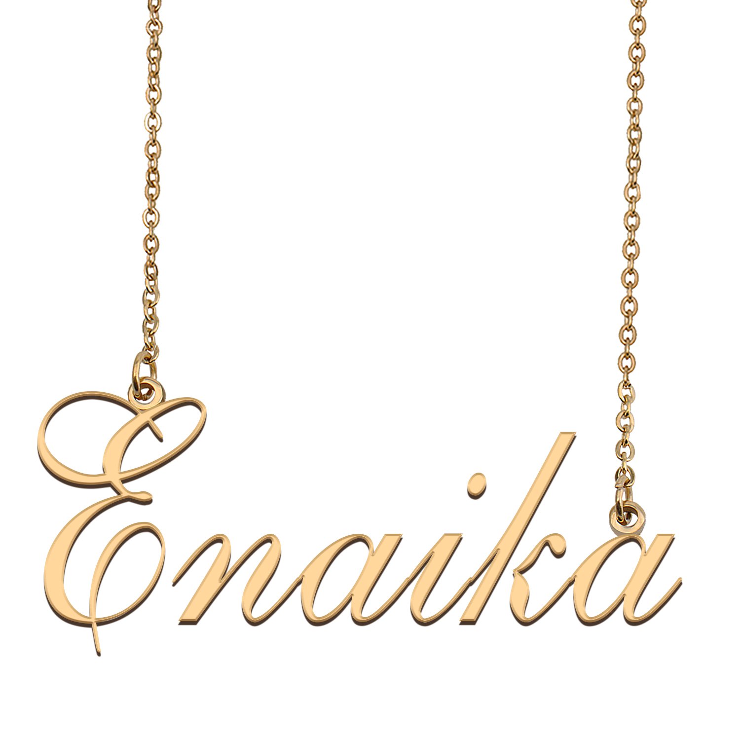 Custom Unique Charm Name Necklace Best Bridesmaid Jewelry Gifts for Her Enaika