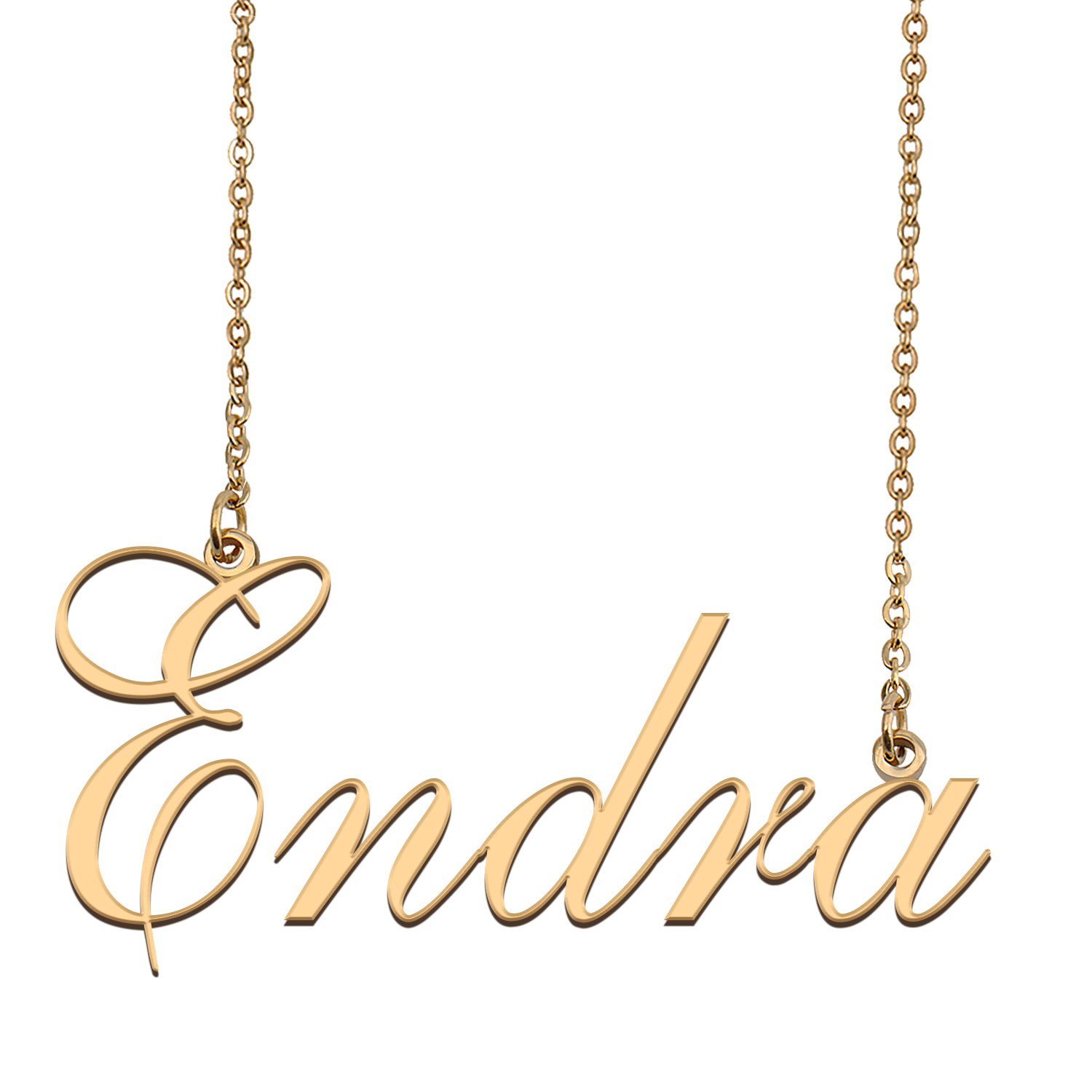Custom Unique Charm Name Necklace Best Bridesmaid Jewelry Gifts for Her Endra