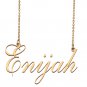 Custom Unique Charm Name Necklace Best Bridesmaid Jewelry Gifts for Her Enijah