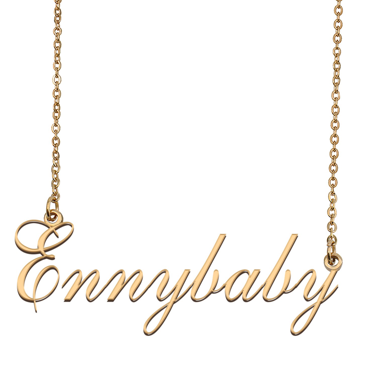 Custom Unique Charm Name Necklace Best Bridesmaid Jewelry Gifts for Her Ennybaby
