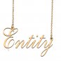 Custom Unique Charm Name Necklace Best Bridesmaid Jewelry Gifts for Her Entity