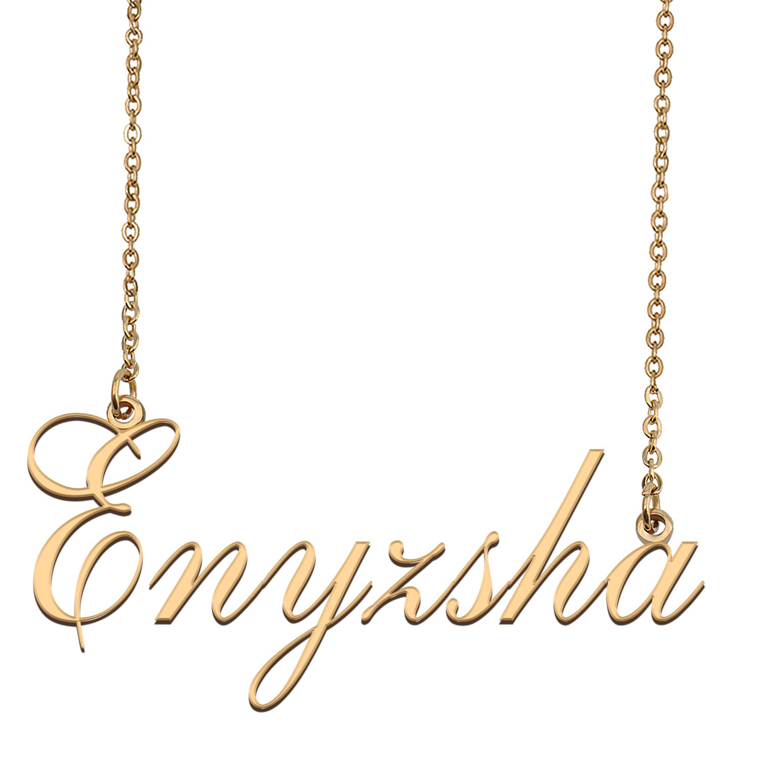 Custom Unique Charm Name Necklace Best Bridesmaid Jewelry Gifts for Her Enyzsha
