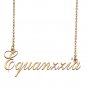 Custom Unique Charm Name Necklace Best Bridesmaid Jewelry Gifts for Her Equanzzia