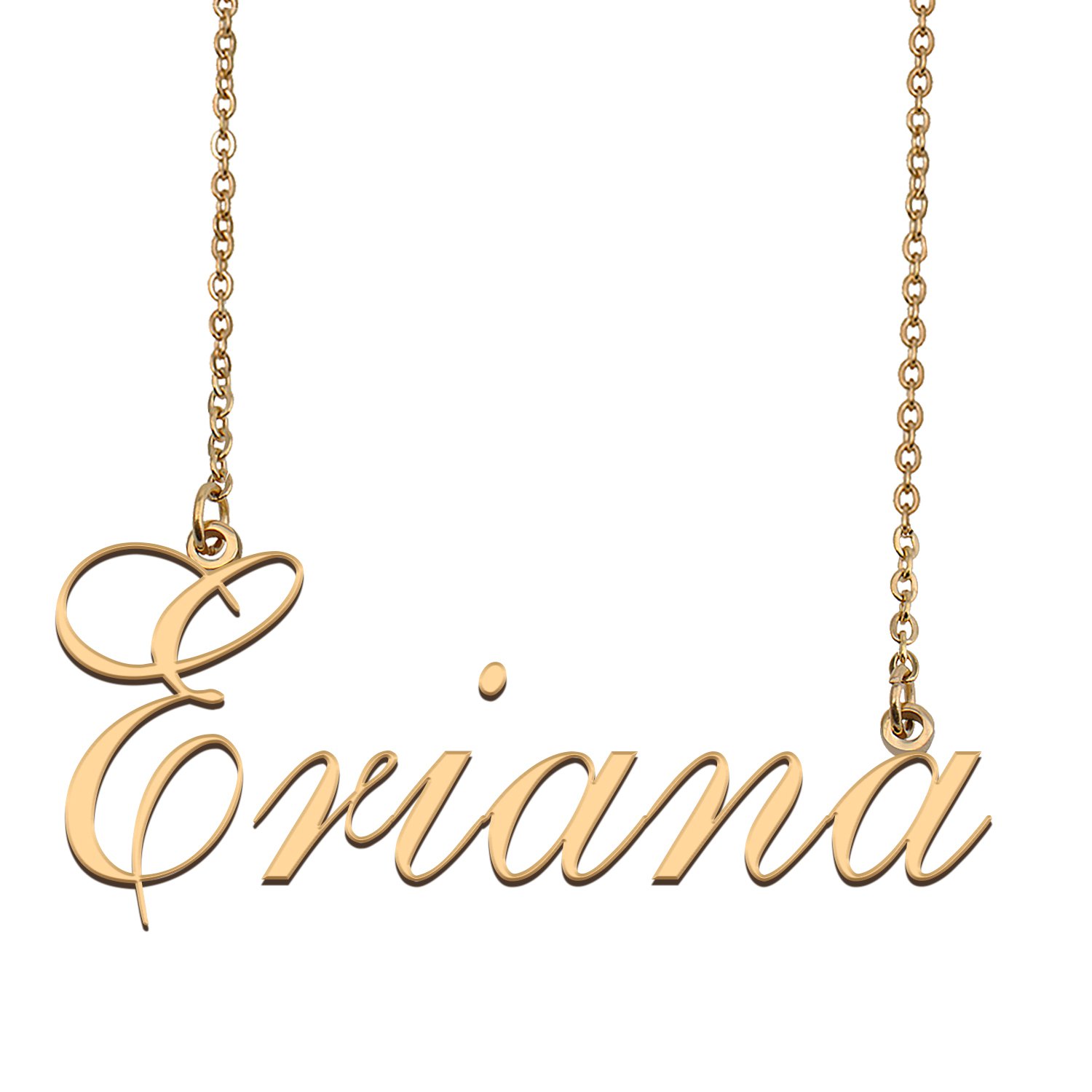 Custom Unique Charm Name Necklace Best Bridesmaid Jewelry Gifts for Her Eriana