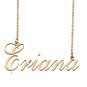 Custom Unique Charm Name Necklace Best Bridesmaid Jewelry Gifts for Her Eriana