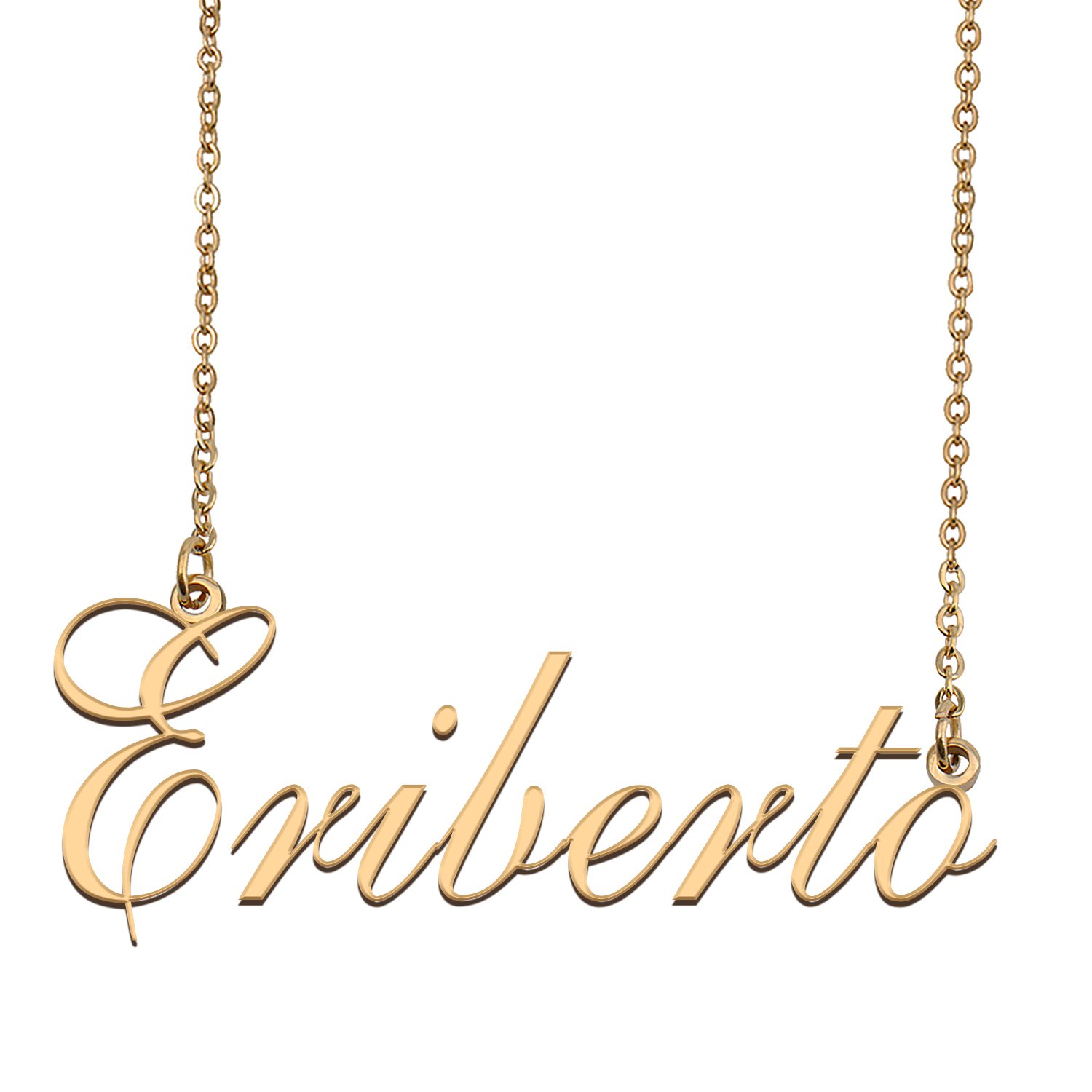 Custom Unique Charm Name Necklace Best Bridesmaid Jewelry Gifts for Her Eriberto