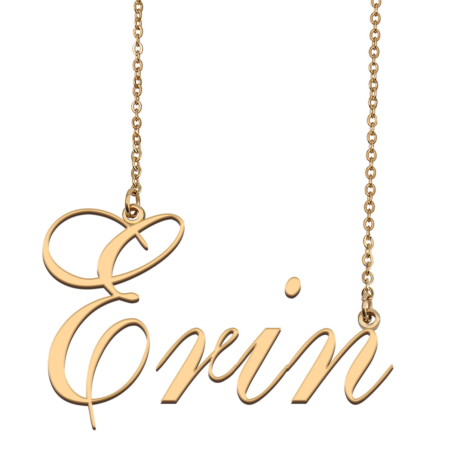 Custom Unique Charm Name Necklace Best Bridesmaid Jewelry Gifts for Her Erin
