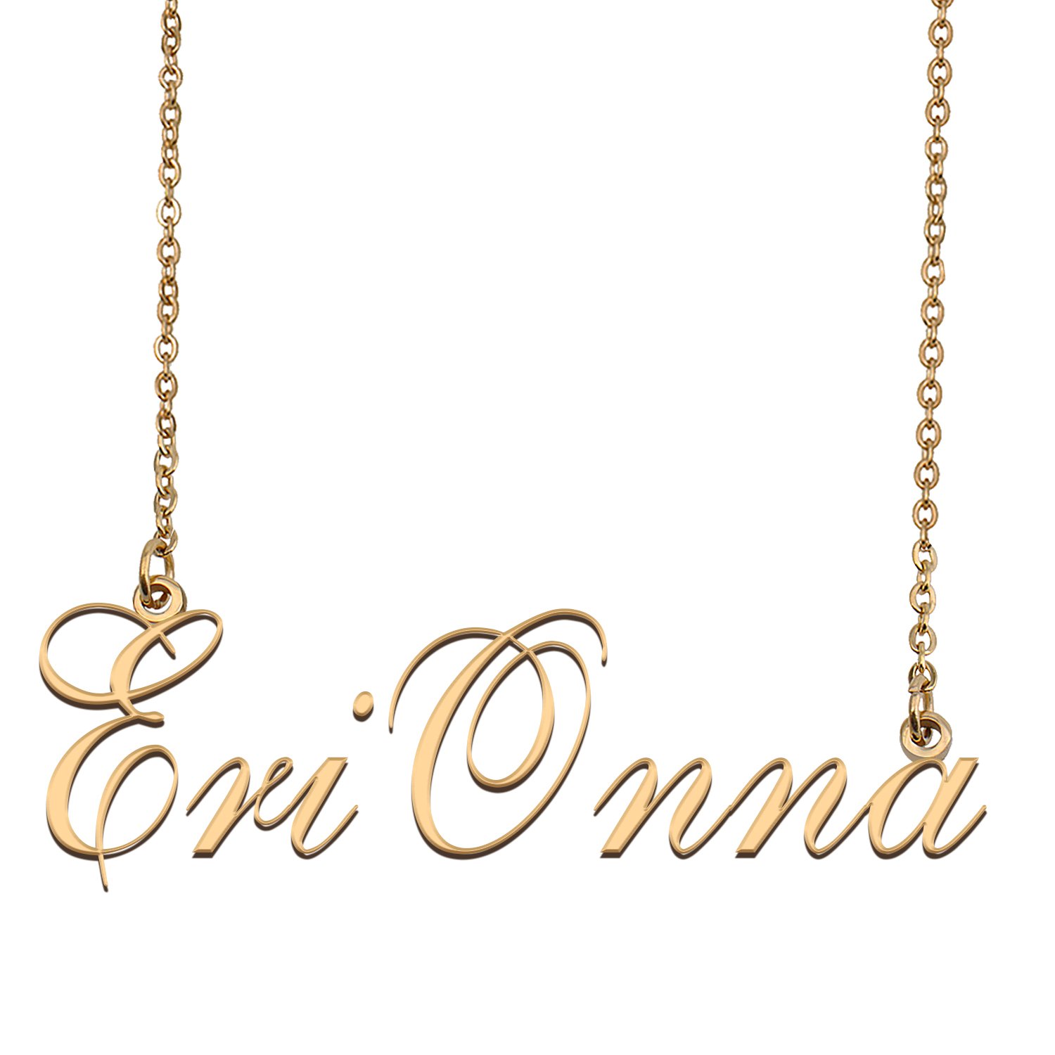 Custom Unique Charm Name Necklace Best Bridesmaid Jewelry Gifts for Her EriOnna