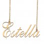 Custom Unique Charm Name Necklace Best Bridesmaid Jewelry Gifts for Her Estella