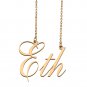 Custom Unique Charm Name Necklace Best Bridesmaid Jewelry Gifts for Her Eth