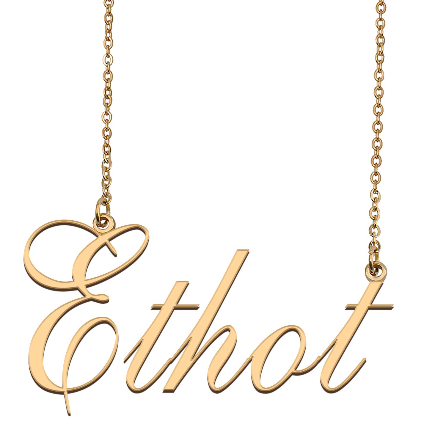 Custom Unique Charm Name Necklace Best Bridesmaid Jewelry Gifts for Her Ethot
