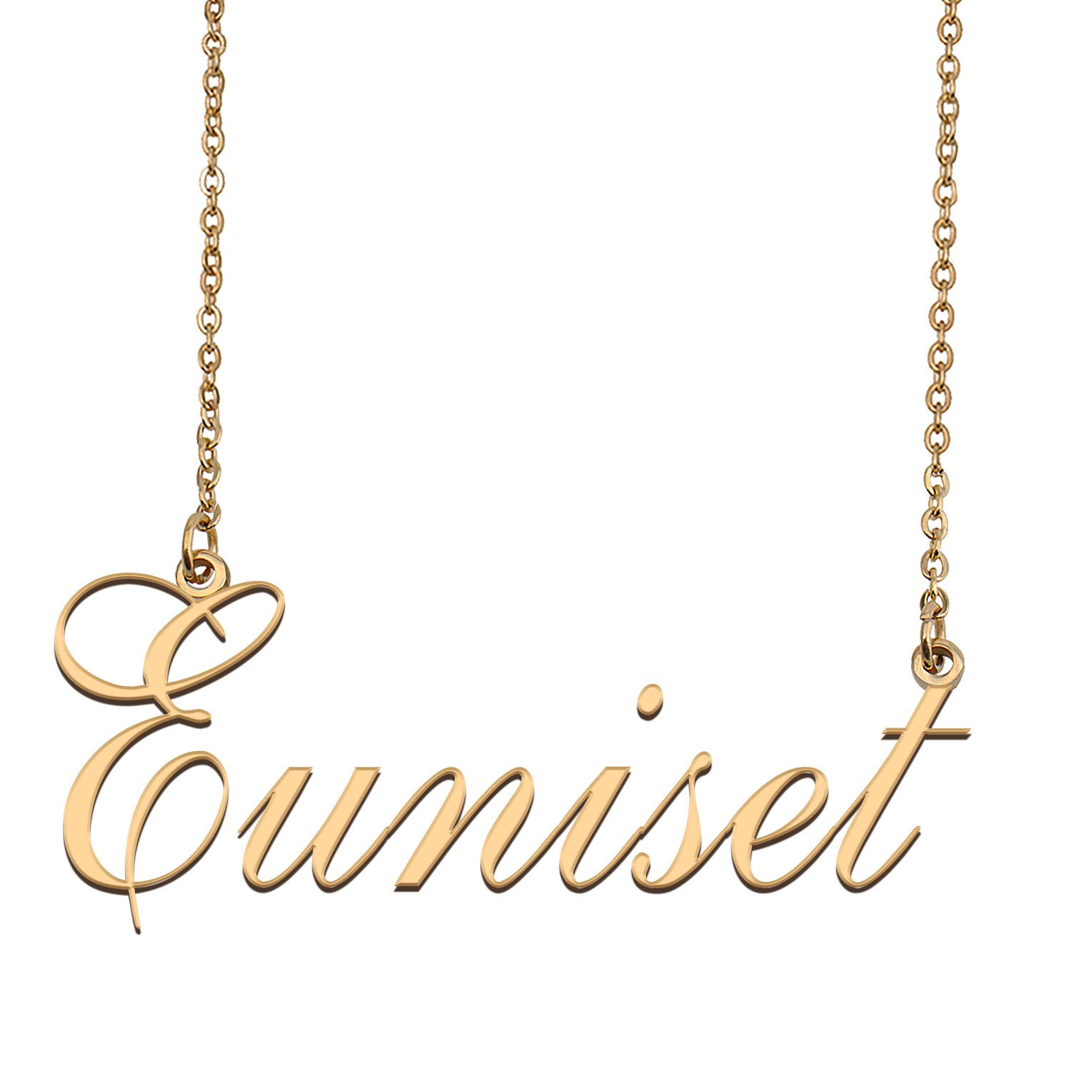 Custom Unique Charm Name Necklace Best Bridesmaid Jewelry Gifts for Her Euniset