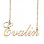 Custom Unique Charm Name Necklace Best Bridesmaid Jewelry Gifts for Her Evalin
