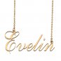 Custom Unique Charm Name Necklace Best Bridesmaid Jewelry Gifts for Her Evelin