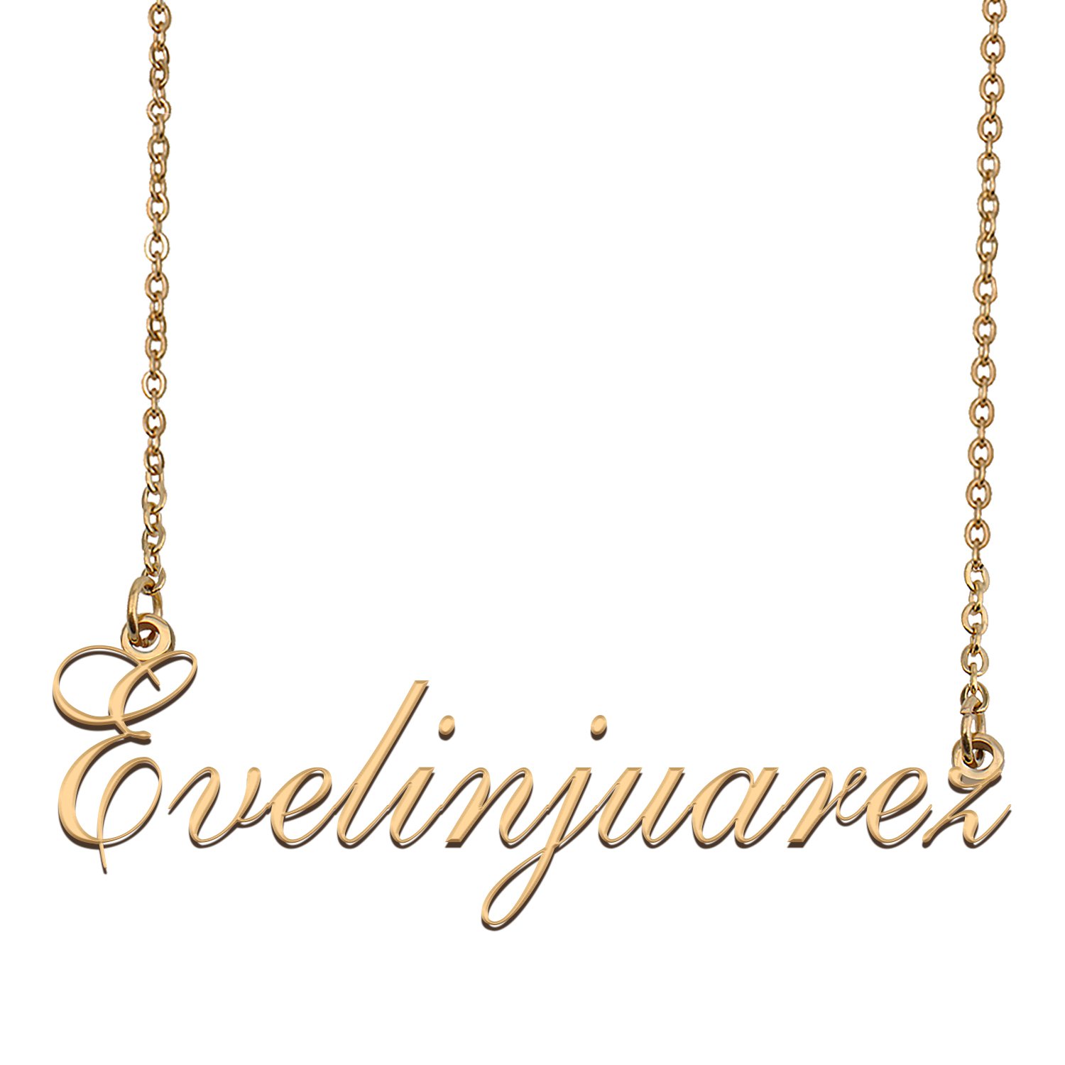 Custom Unique Charm Name Necklace Best Bridesmaid Jewelry Gifts for Her Evelinjuarez