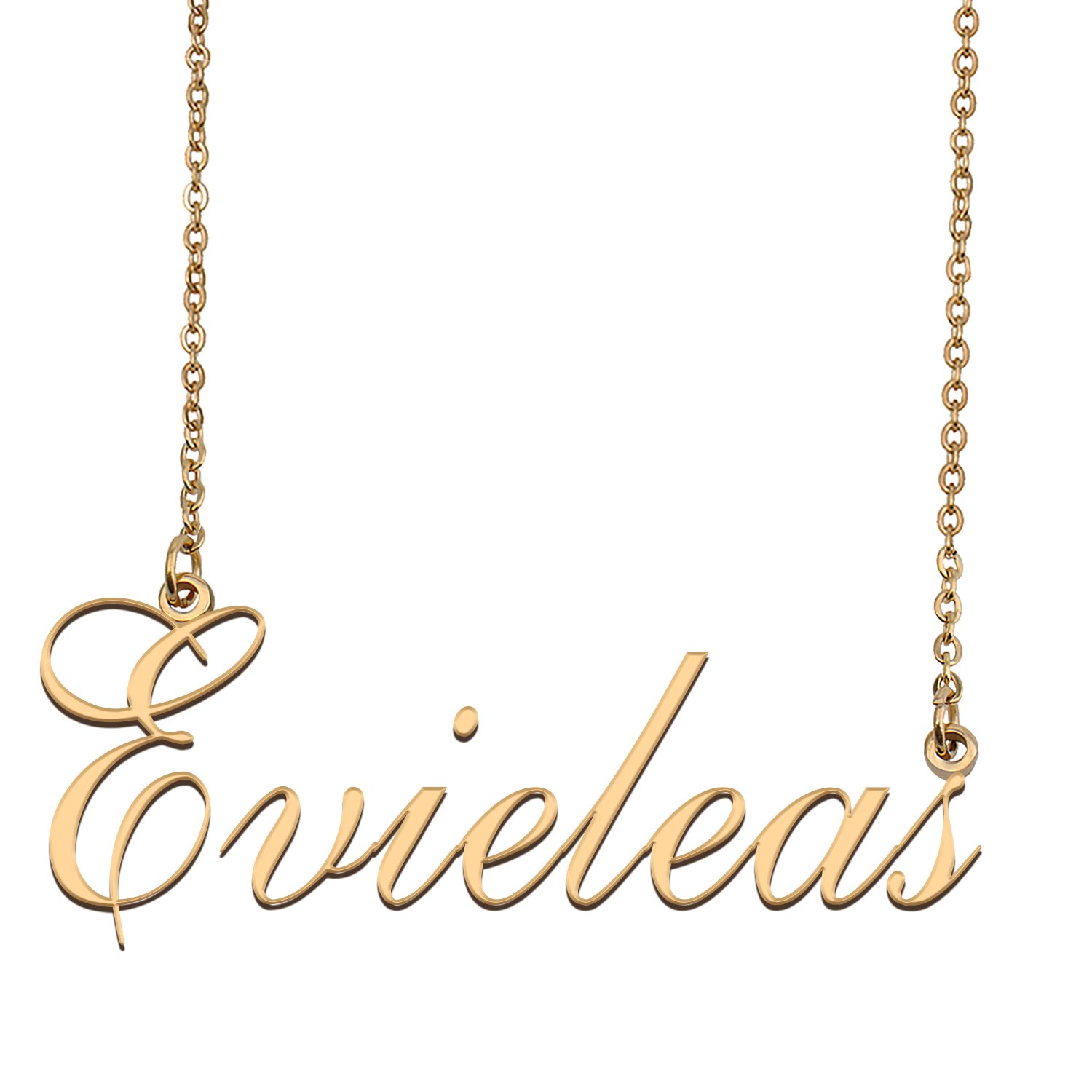 Custom Unique Charm Name Necklace Best Bridesmaid Jewelry Gifts for Her Evieleas