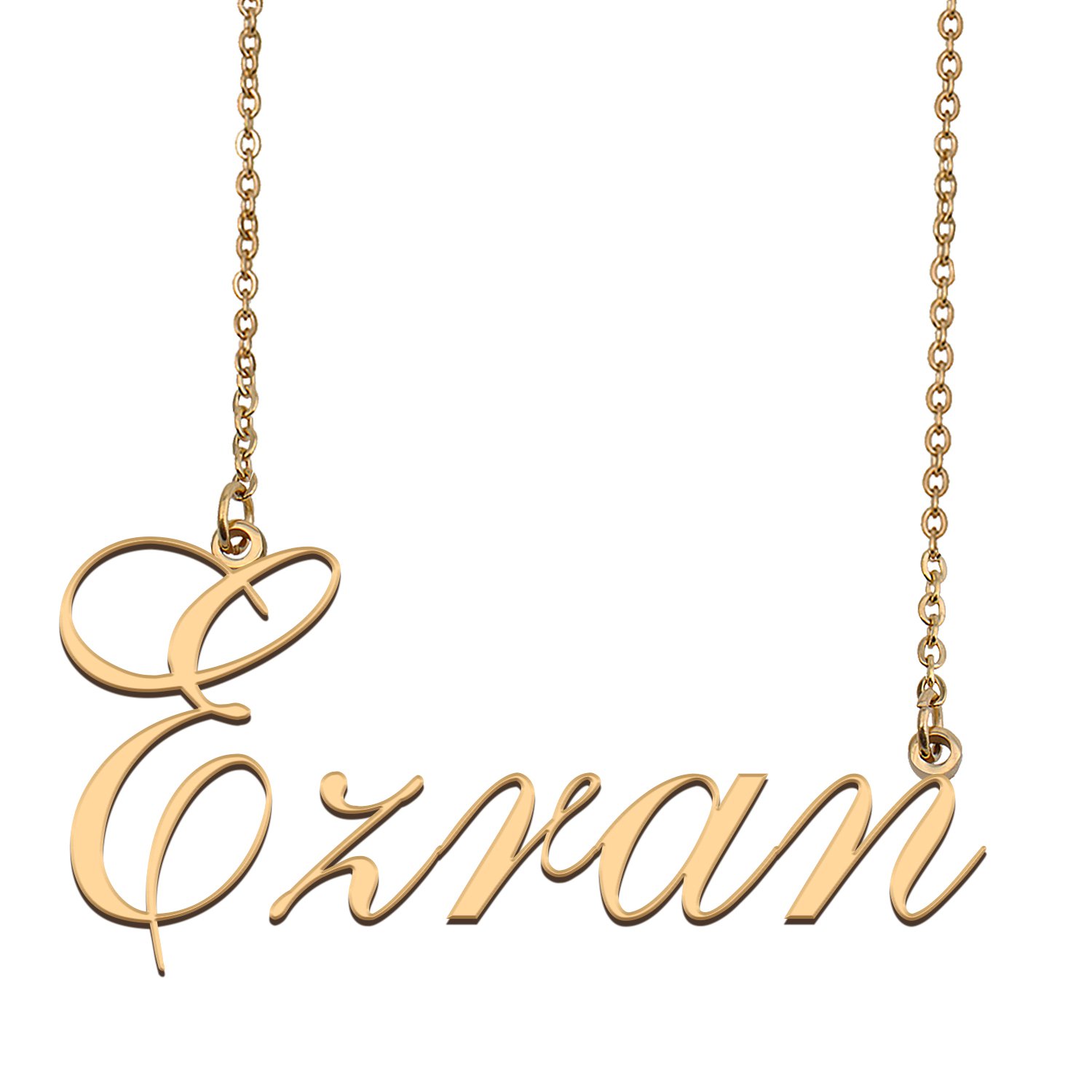 Custom Unique Charm Name Necklace Best Bridesmaid Jewelry Gifts for Her Ezran