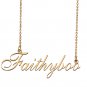 Custom Unique Charm Name Necklace Best Bridesmaid Jewelry Gifts for Her Faithyboo