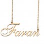 Custom Unique Charm Name Necklace Best Bridesmaid Jewelry Gifts for Her Faran