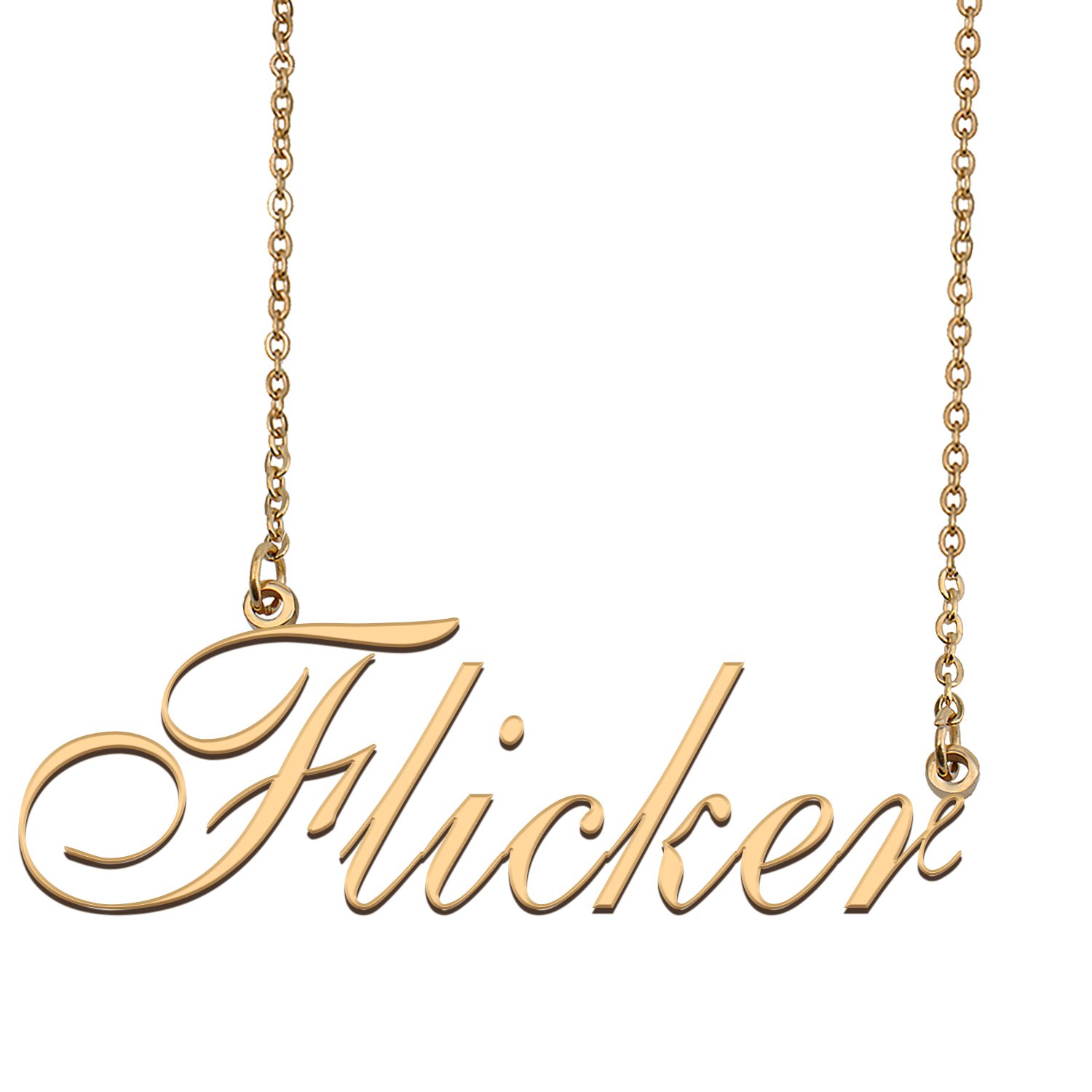 Custom Name Necklace Awesome Gift for My Best Friend Flicker