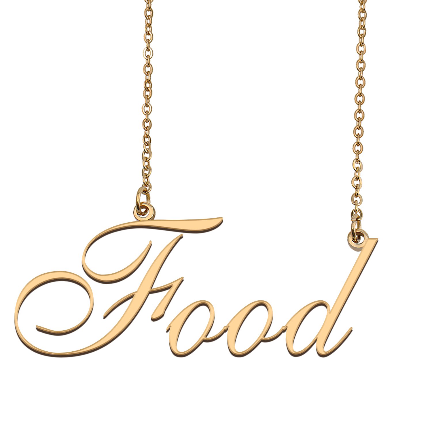Custom Name Necklace Awesome Gift for My Best Friend Food