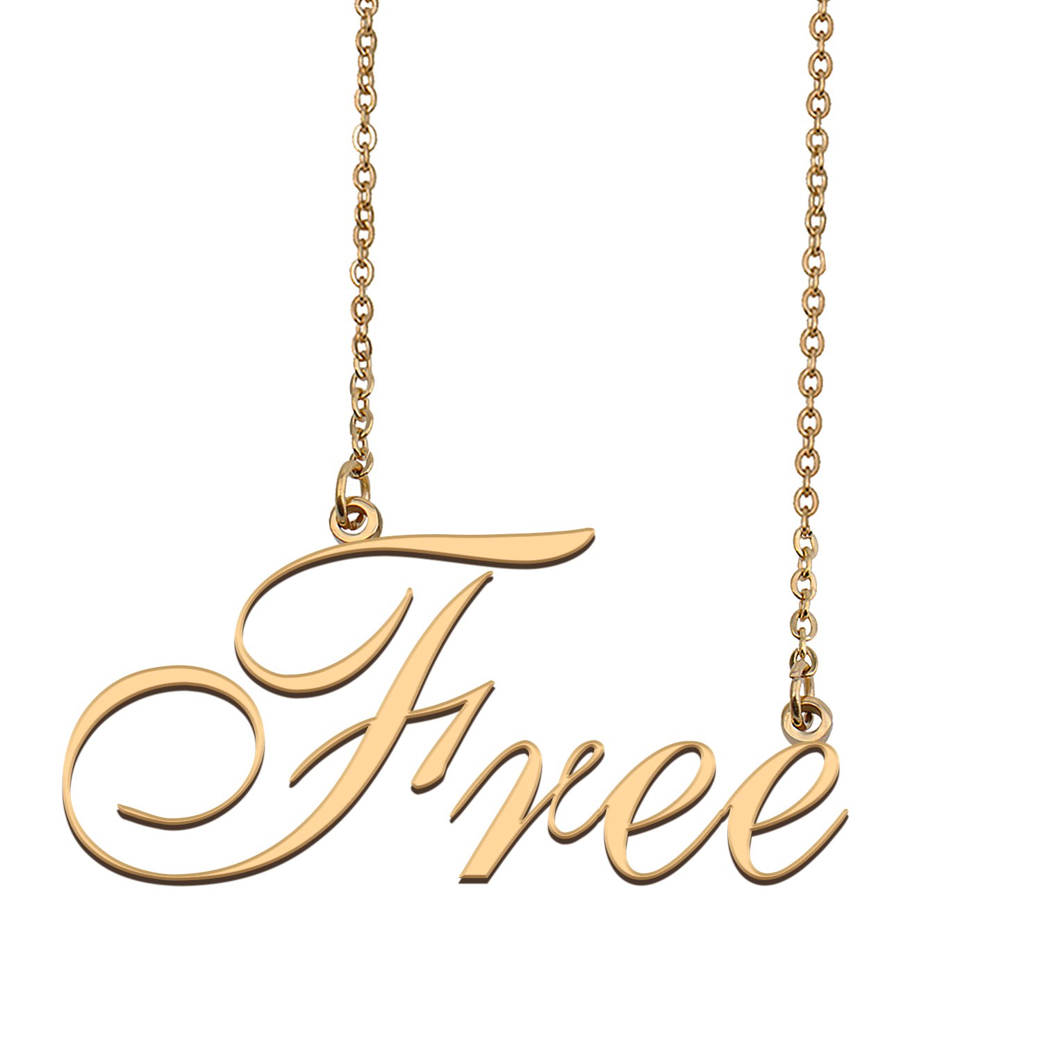 Custom Name Necklace Awesome Gift for My Best Friend Free
