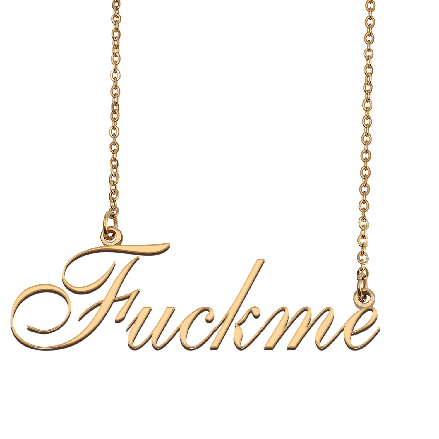 Custom Name Necklace Awesome Gift for My Best Friend Fuckme