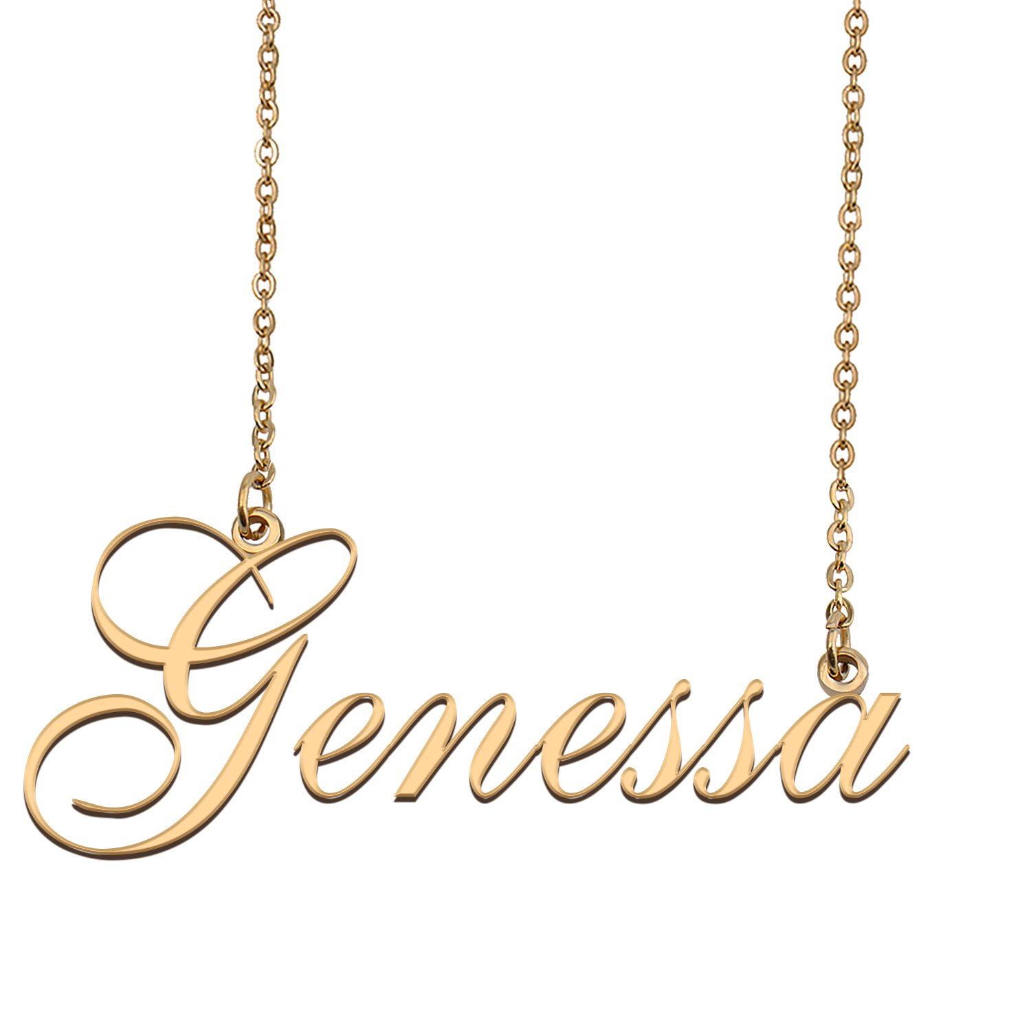 Custom Name Necklace Awesome Gift for My Best Friend Genessa