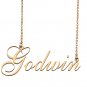 Custom Name Necklace Awesome Gift for My Best Friend Godwin