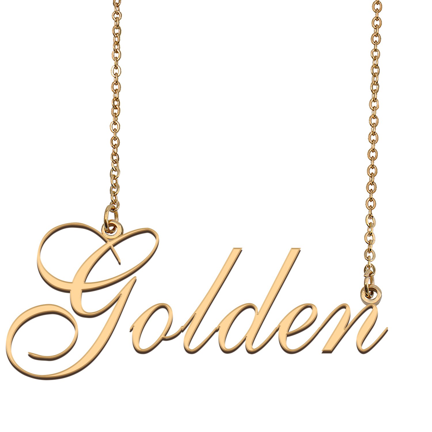 Custom Name Necklace Awesome Gift for My Best Friend Golden