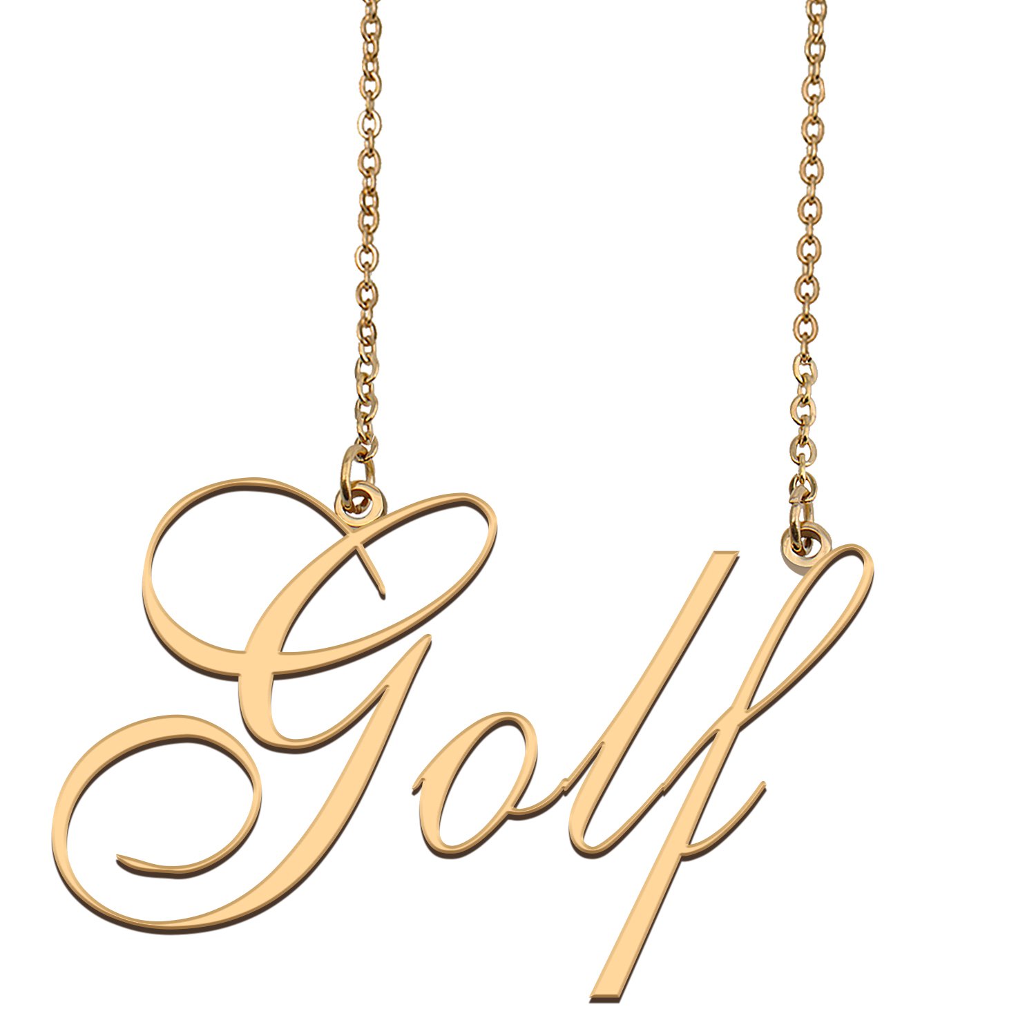 Custom Name Necklace Awesome Gift for My Best Friend Golf