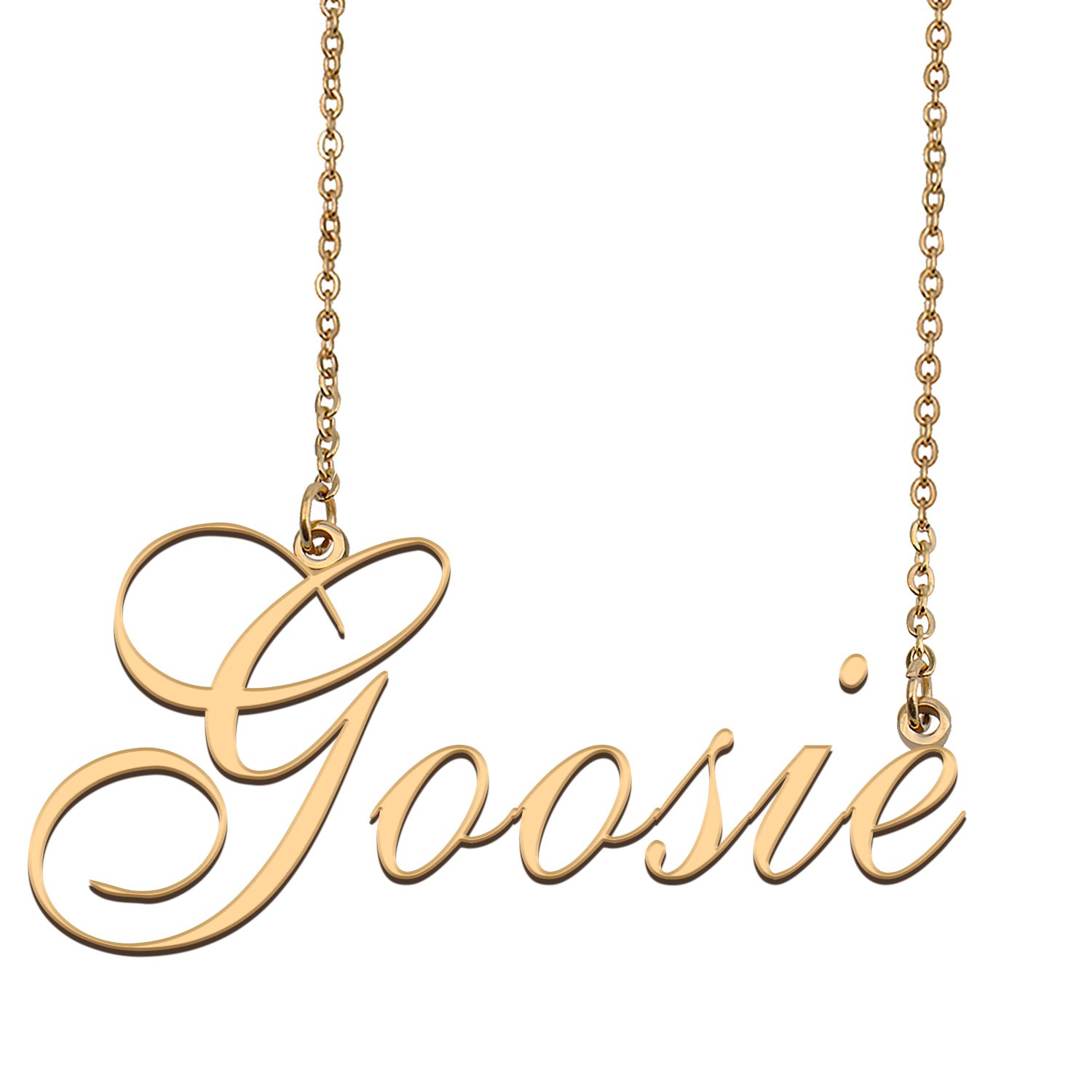 Custom Name Necklace Awesome Gift for My Best Friend Goosie