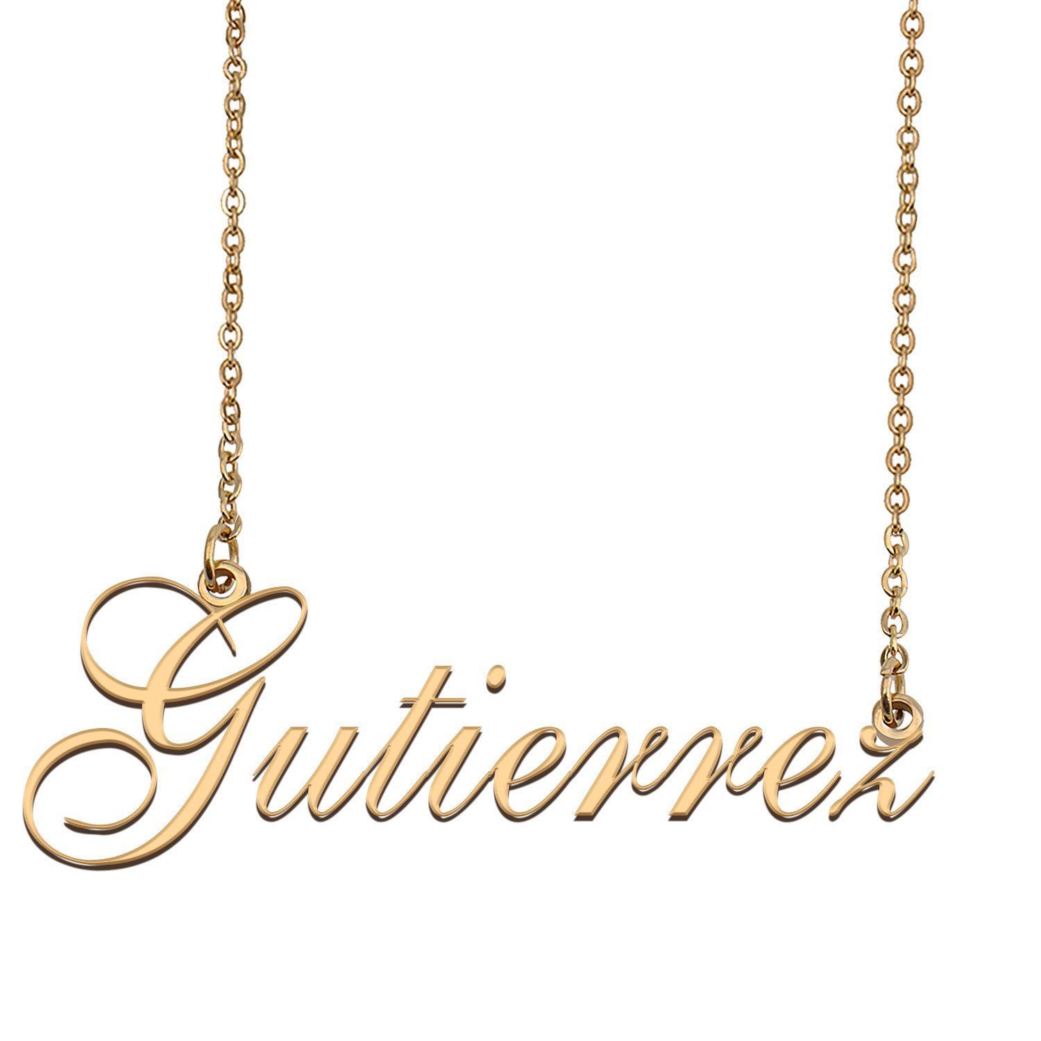Custom Name Necklace Awesome Gift for My Best Friend Gutierrez