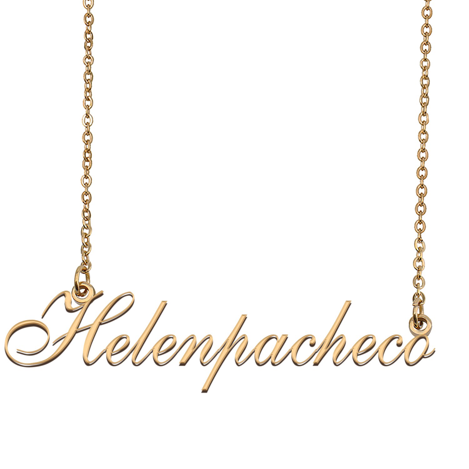 Personalized My Name Necklace Dainty personal Initial Necklace Helenpacheco
