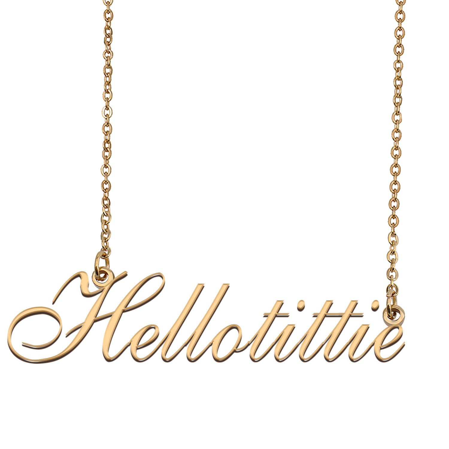 Personalized My Name Necklace Dainty personal Initial Necklace Hellotittie