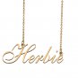 Personalized My Name Necklace Dainty personal Initial Necklace Herbie