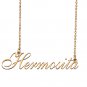 Personalized My Name Necklace Dainty personal Initial Necklace Hermosita