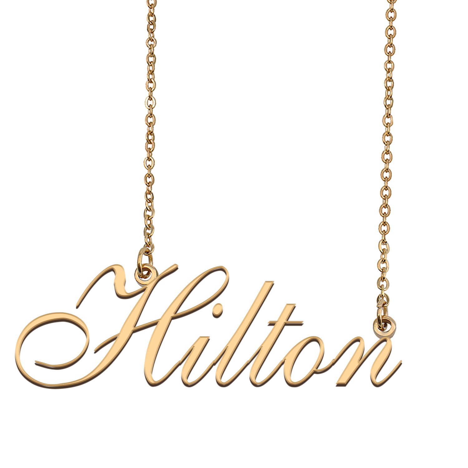 Personalized My Name Necklace Dainty personal Initial Necklace Hilton