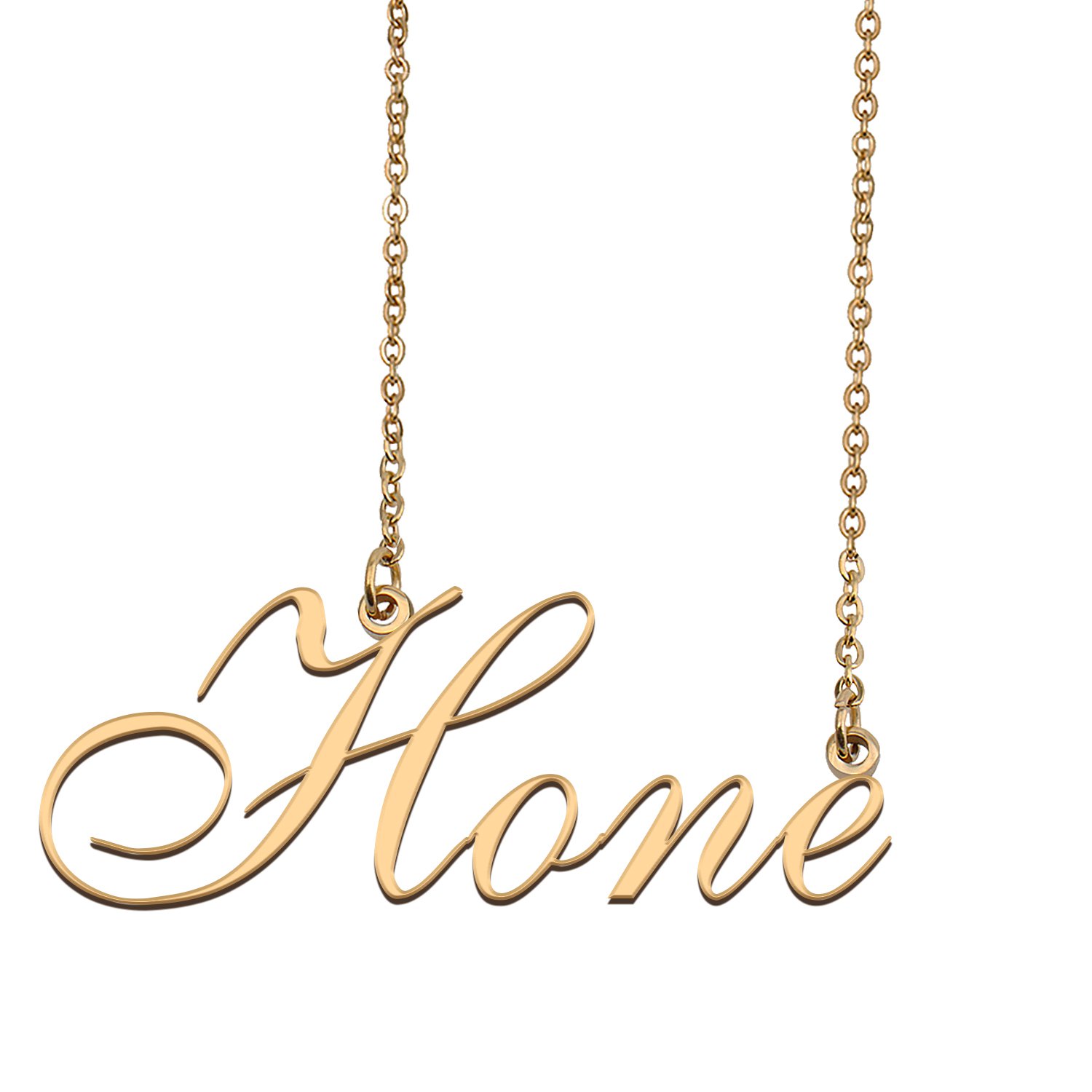 Personalized My Name Necklace Dainty personal Initial Necklace Hone