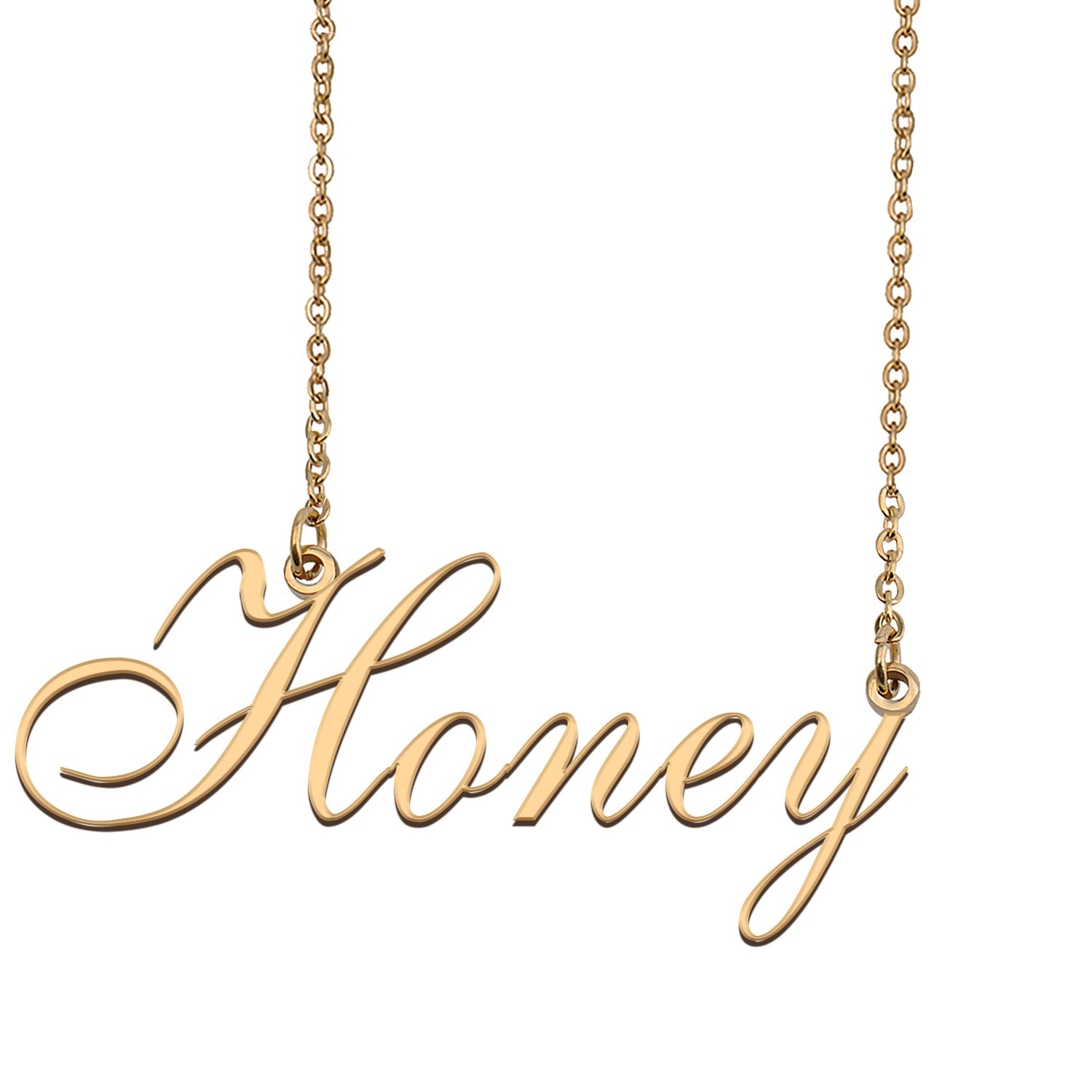 Personalized My Name Necklace Dainty personal Initial Necklace Honey